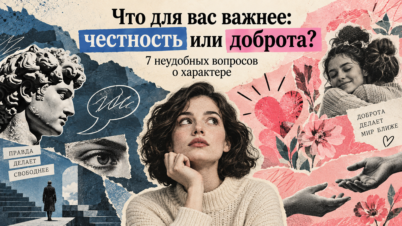 Тест: Что для вас важнее: честность или доброта? 7 неудобных вопросов о характере