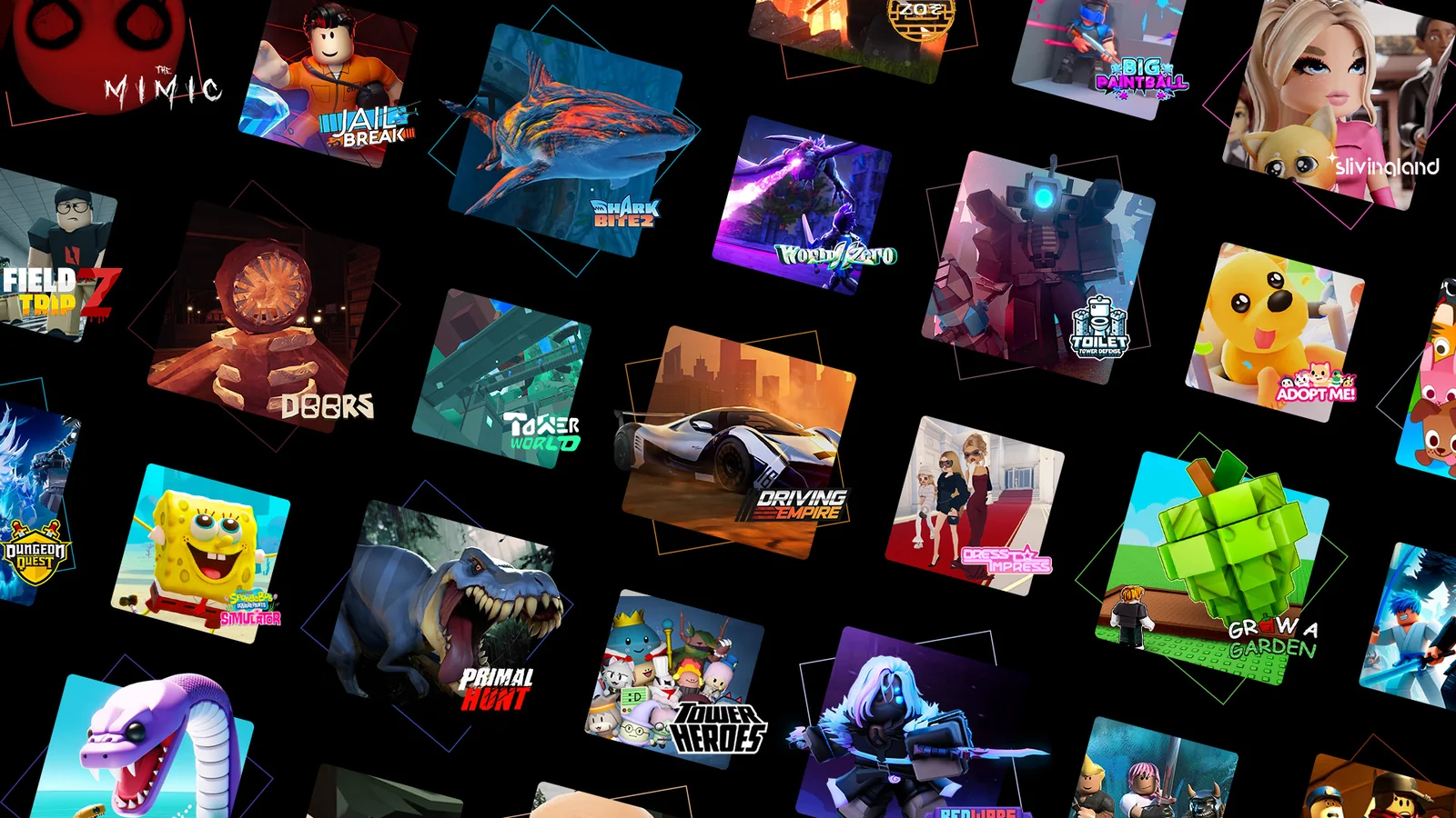 Игры из Roblox. ©  Roblox Corporation