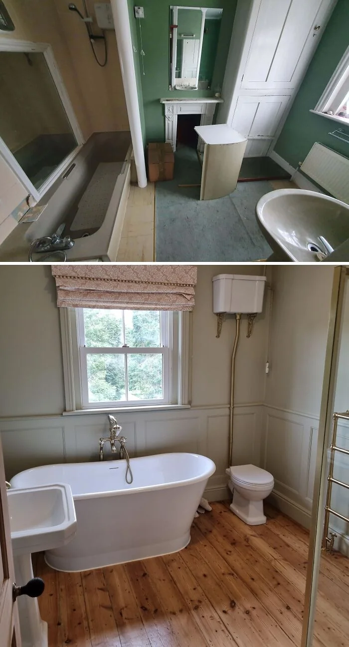 Ремонт ванной комнаты. © reddit.com/r/DIYHome