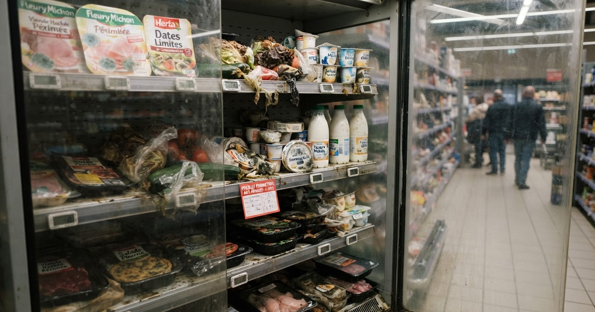 Испорченные продукты.