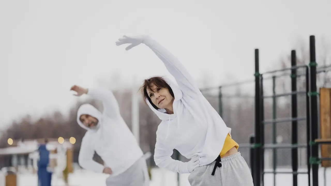 Тренировка на улице.