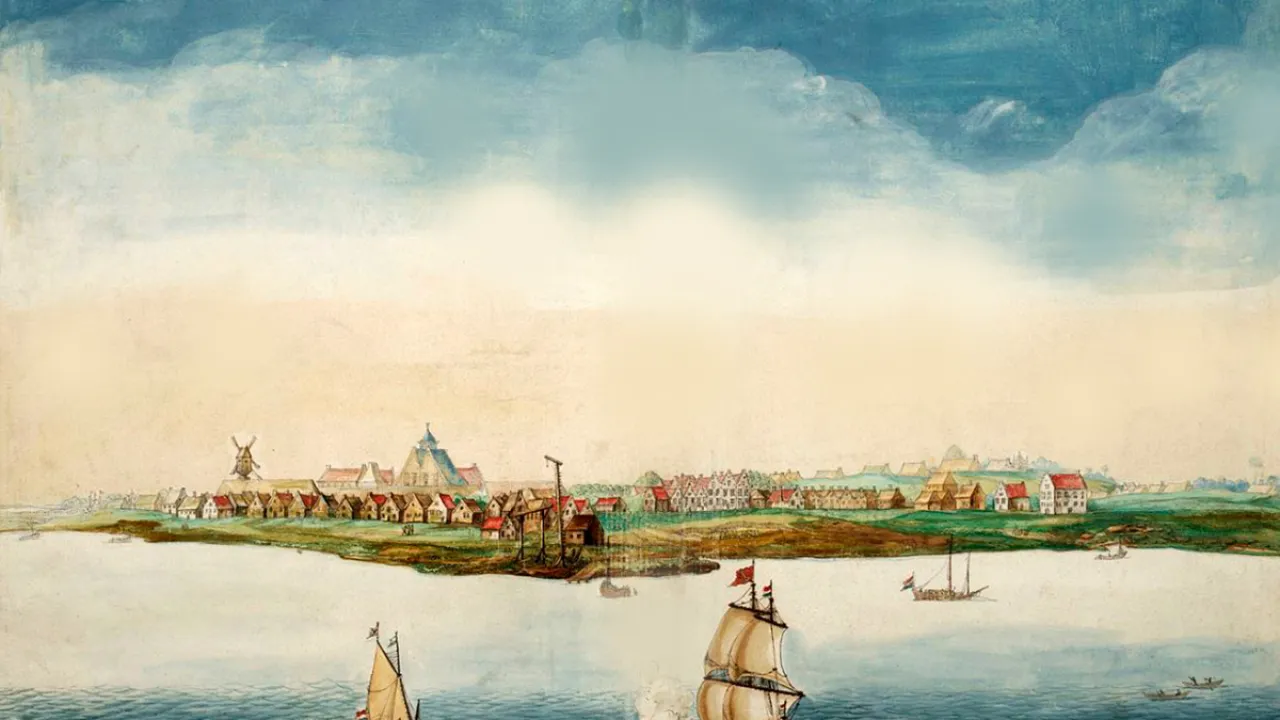 Новый Амстердам около 1650 года.