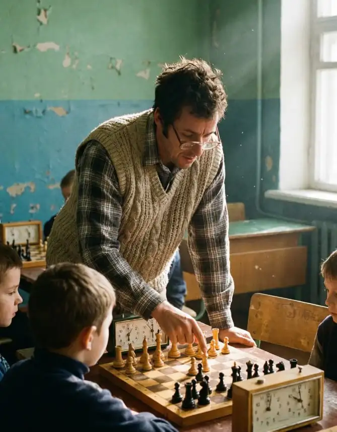 Адам Сэндлер стал учителем по шахматам. Адам Сэндлер стал учителем по шахматам.