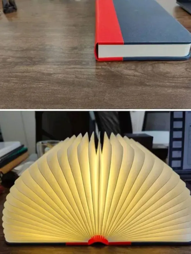 Книга, которая становится настольной лампой.