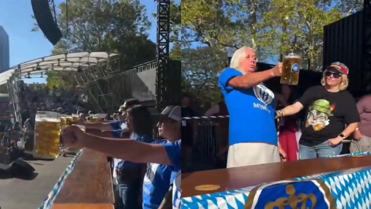 Турнир по удержанию пивной кружки.