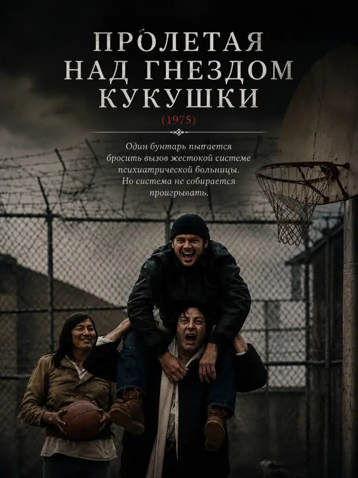 Пролетая над гнездом кукушки (1975). Пролетая над гнездом кукушки (1975).