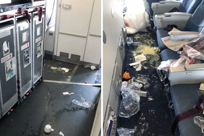 «Вот как пассажиры, только что прилетевшие из Канады, покинули самолет. У меня нет слов».