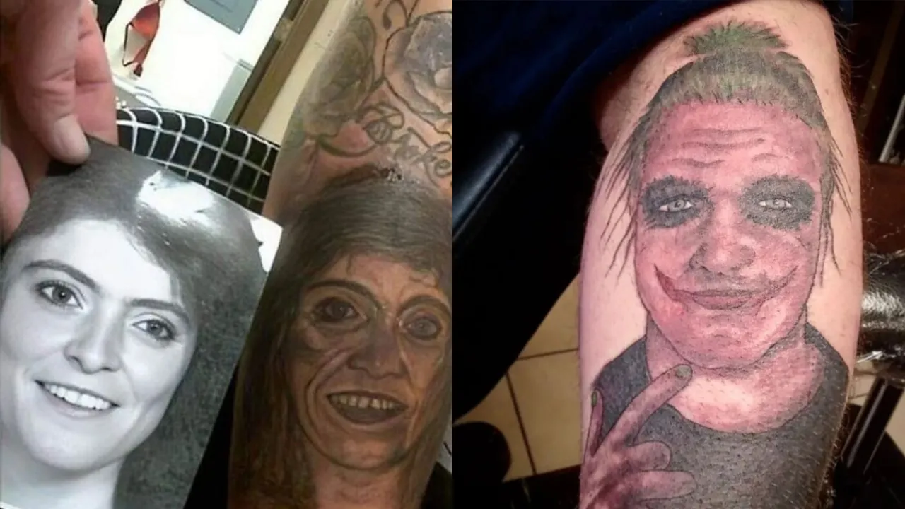 Неудачные татуировки.