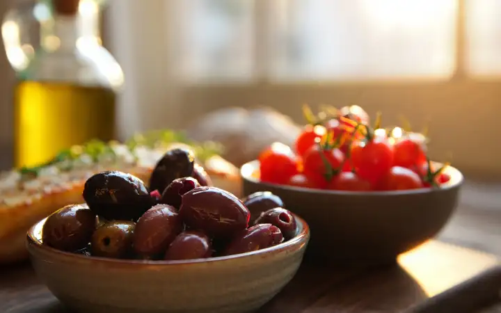 Продукты для средиземноморской диеты. Продукты для средиземноморской диеты.