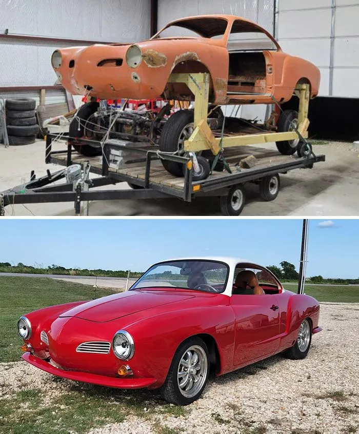 «Karmann Ghia 1969 года восстановлен и переоборудован».