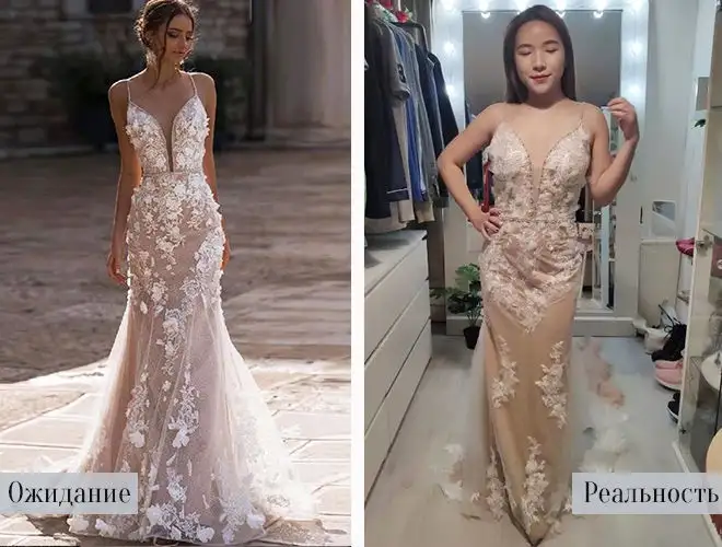 Платье с юбкой годе за 8304 рублей.