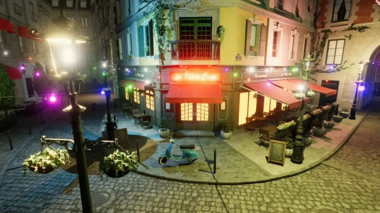 Сцена на движке Fluorite.