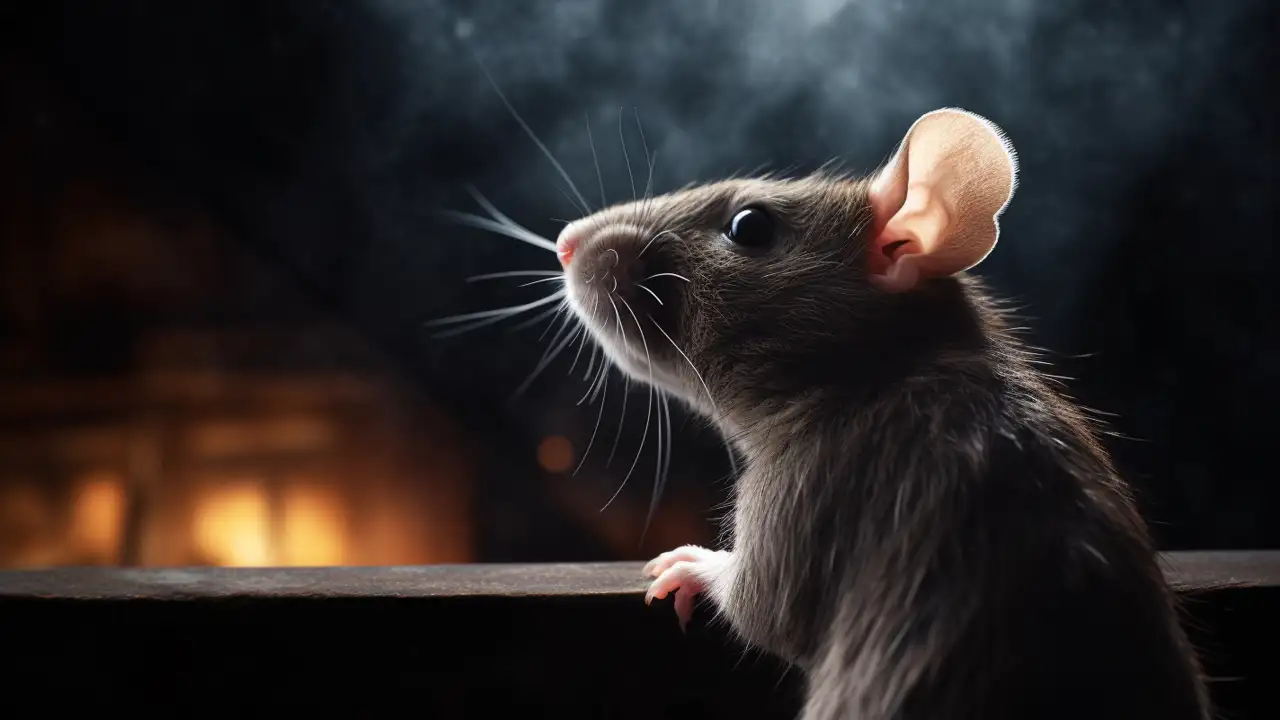 Серая крыса.