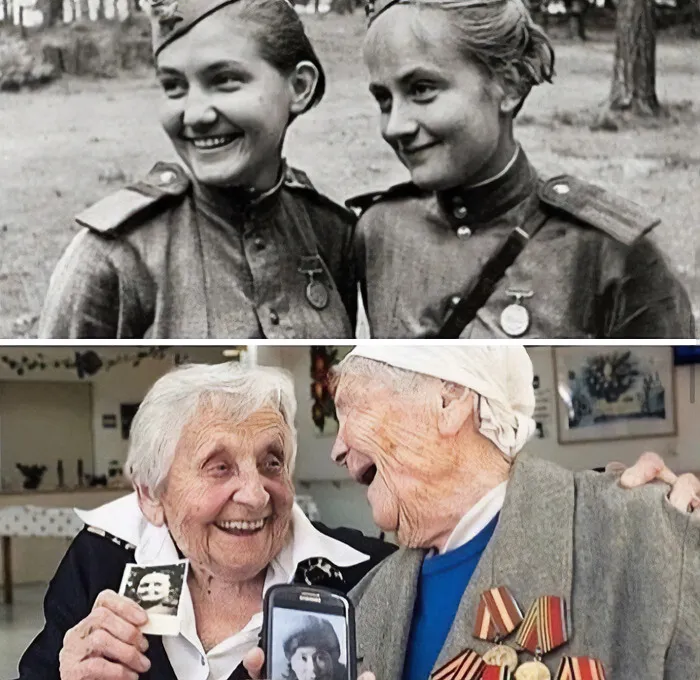 Лучшие подруги времен Второй мировой войны.