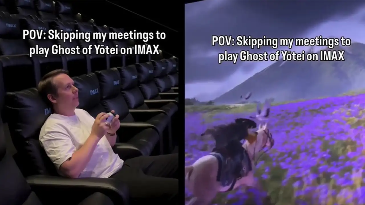 Геймер арендовал зал в кинотеатре, чтобы пройти «Ghost of Yotei».