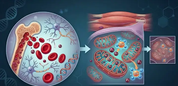 B12 жизненно необходим для многих процессов в организме. B12 жизненно необходим для многих процессов в организме.