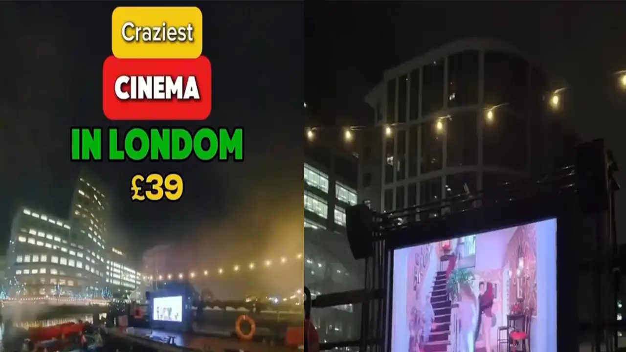 Плавучий кинотеатр.