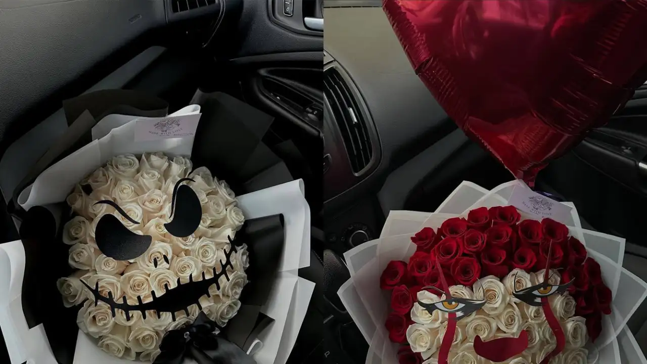 Букеты на Хэллоуин.