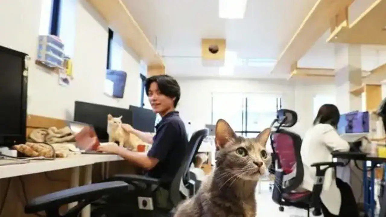 Котики на работе.