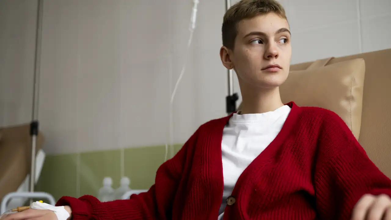 Пациентка в больнице.