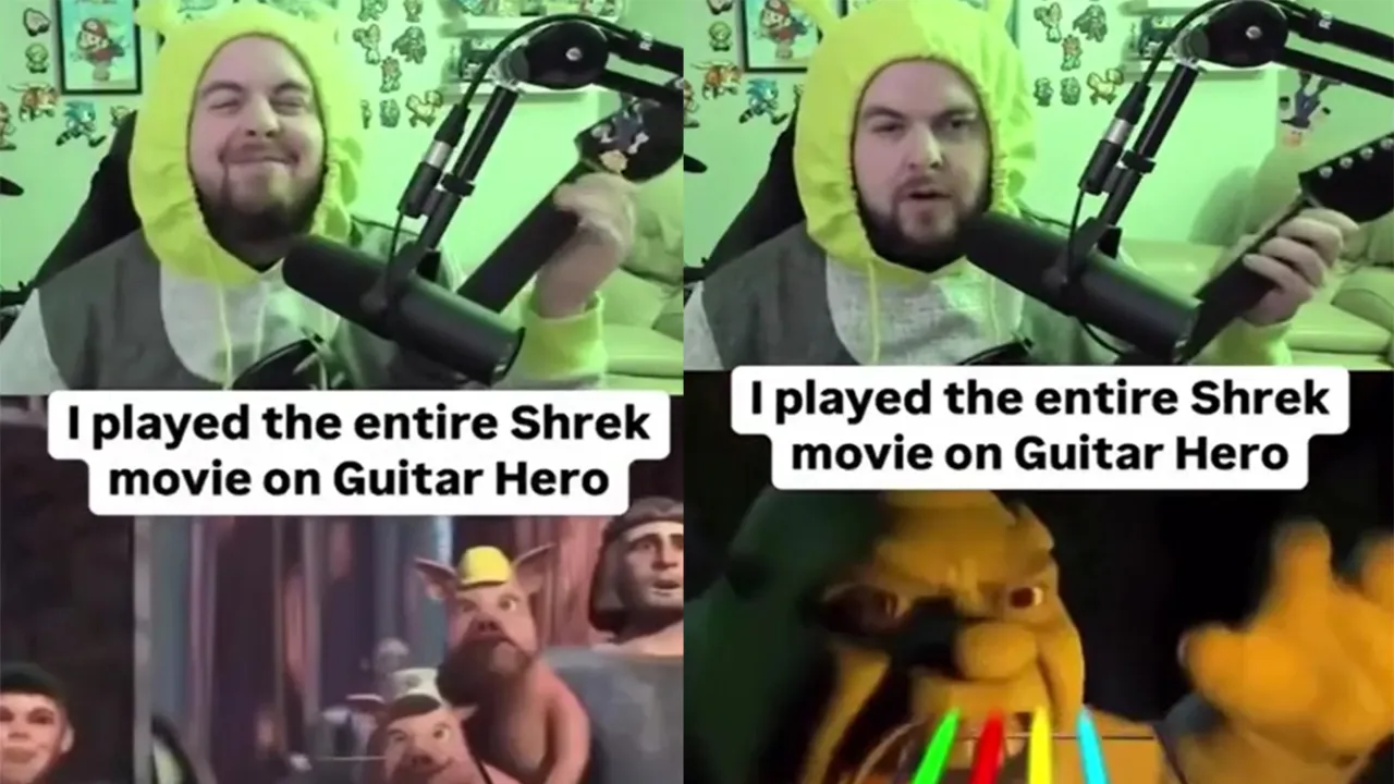 «Шрек» в игре «Guitar Hero».