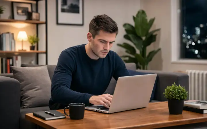 Вечер при ярком свете.