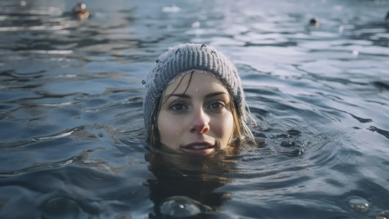 Плавание в ледяной воде.