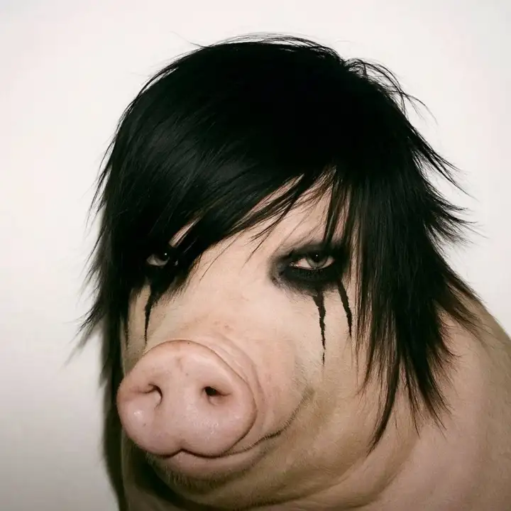 Хрюша-эмо. Хрюша-эмо.