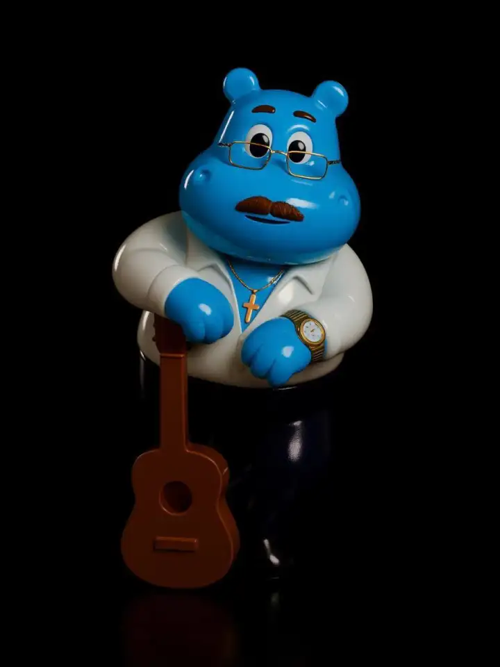 Бегемотик в виде Михаила Круга. Бегемотик в виде Михаила Круга.