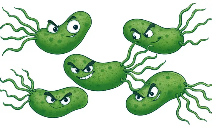 Бактерии Helicobacter pylori.