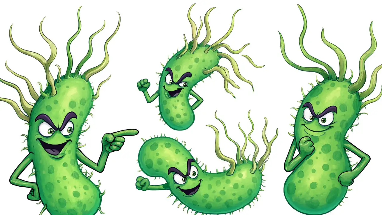 Бактерии Helicobacter pylori.