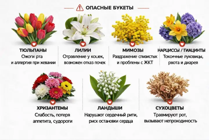 Опасные букеты.