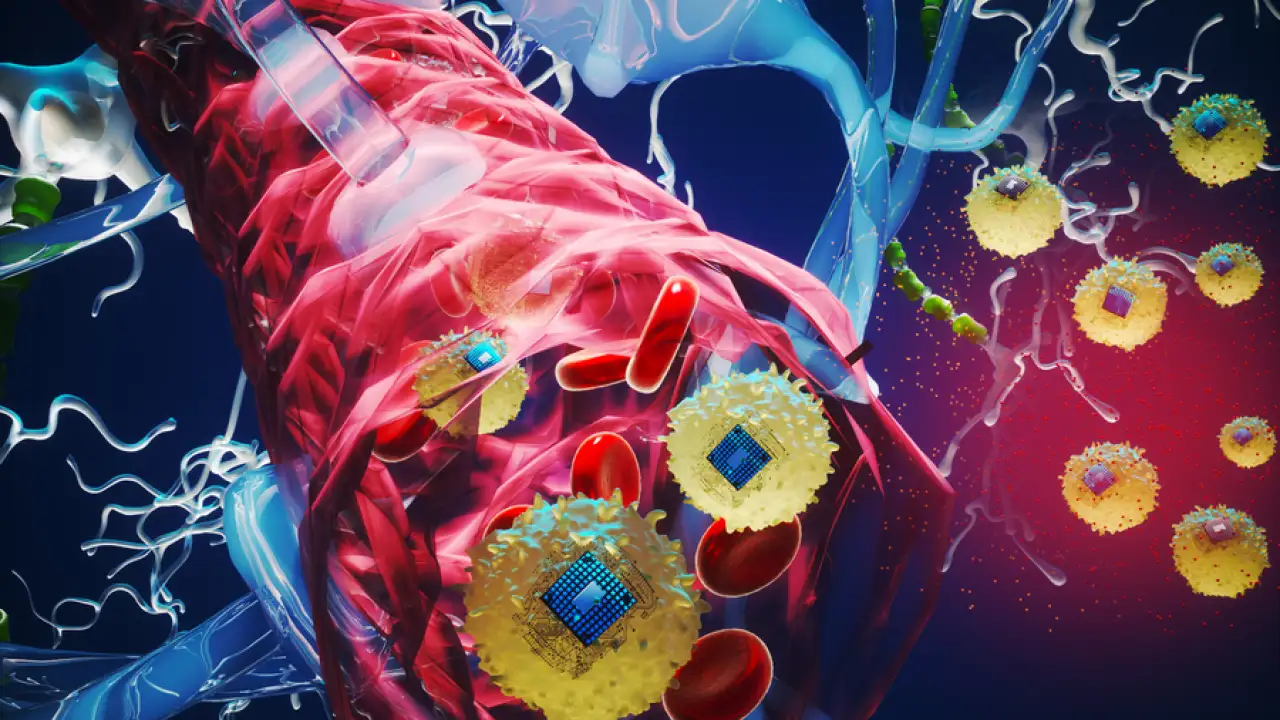 Чипы в кровотоке.