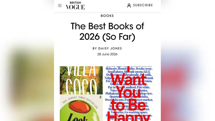 Британский Vogue собрал список лучших книг 2026 года