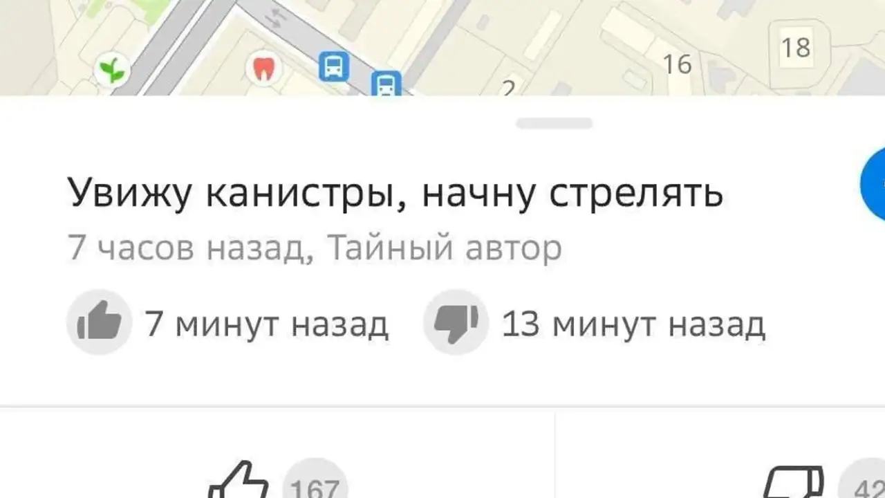 Скриншот комментария.
