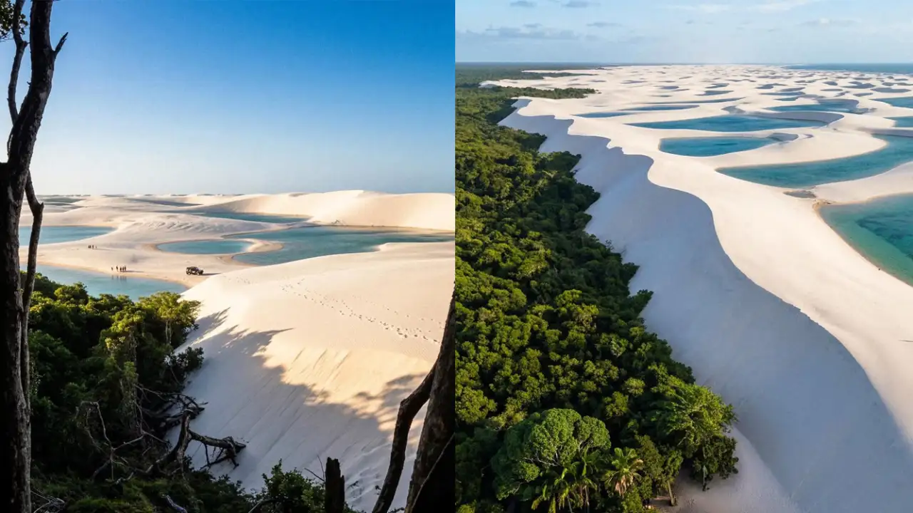 Национальный парк Ленсойс-Мараньенсис в Бразилии.