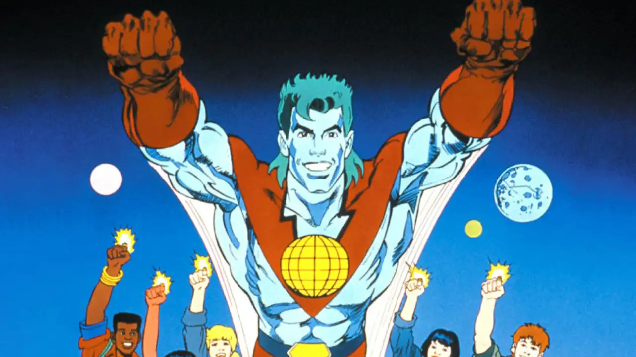 Кадр из мультсериала «Команда спасателей Капитана Планеты».