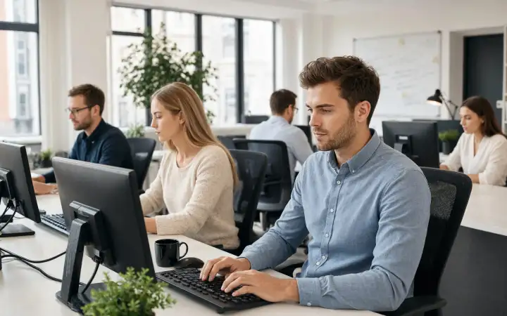Офисные работники. Офисные работники.