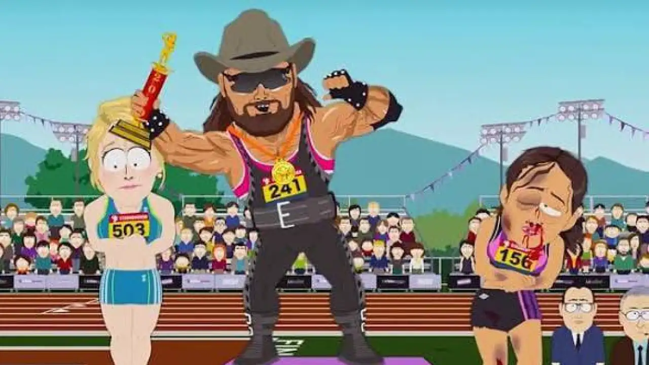 Кадр из мультфильма «Южный Парк», где в конкурсе женщин победил мужчина.