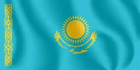 Флаг Казахстана.