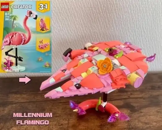 Тысячелетний сокол из фламинго. Тысячелетний сокол из фламинго.