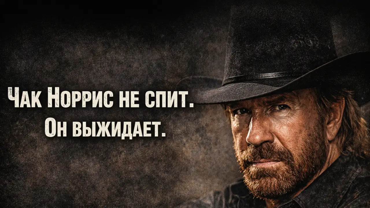 Чак Норрис не спит. Он выжидает.