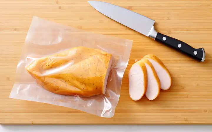 Копченое карпаччо из курицы.