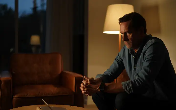 Мужчина в депрессии.