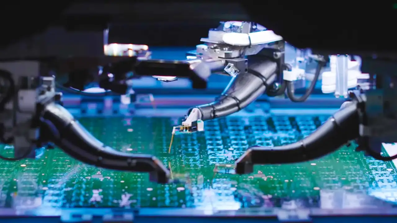 Предприятие по производству чипов.