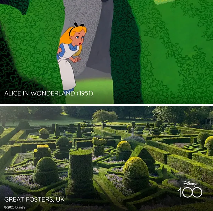 Декорации «Алисы в стране чудес» — Great Fosters в Англии.