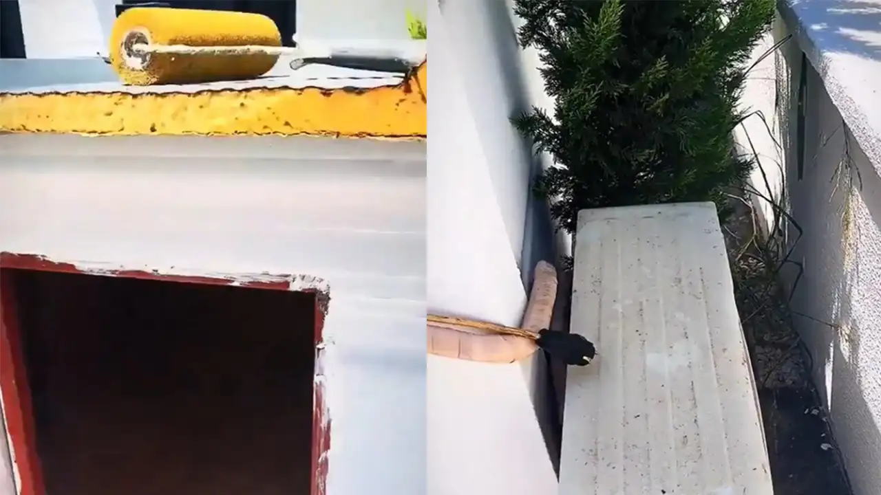 Кондиционер в будке.