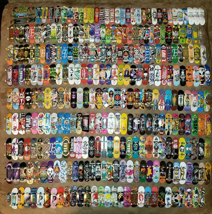 «Моя коллекция скейтбордов Current Tech Deck Finger».