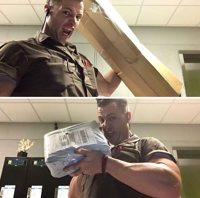 «Каждый раз, когда мне в почтовое отделение приносят посылку, я получаю электронное письмо. В нем должна быть фотография этикетки, и вот что я обычно вижу».