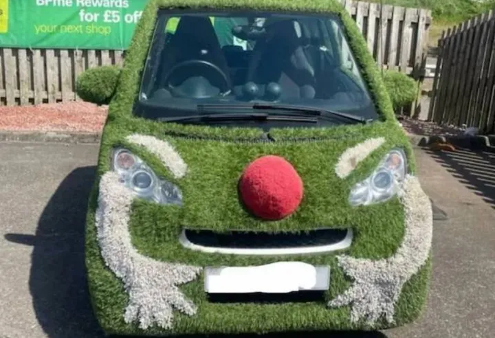 Злой зеленый монстрик.